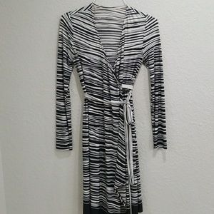 Liz Lange Black and White Stripe Maternity Dress